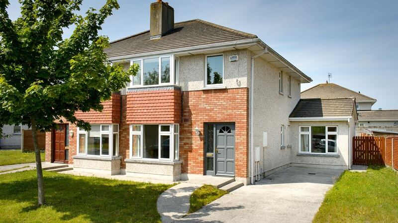 This three-bedroom semi-detached house at Lake Drive in Portlaoise is guiding at a price of €195,000.