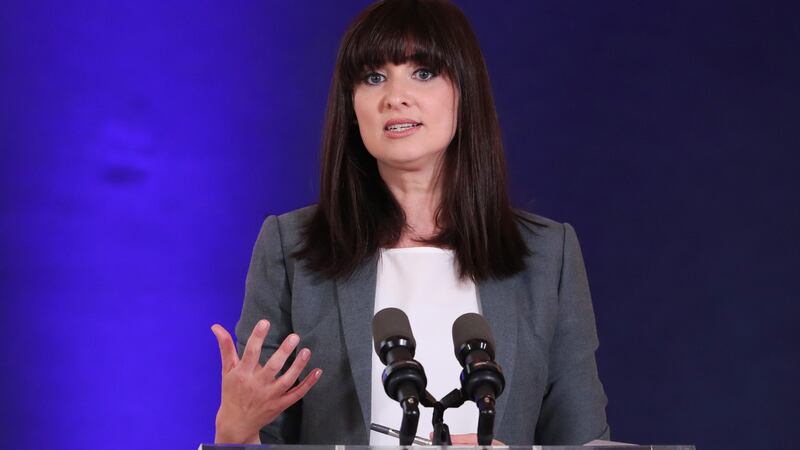 Dr Aoibhinn Ni Shuilleabhain, chair of the Citizens’ Assembly on Biodiversity Loss, speaking at the inaugural meeting of the Assembly at Dublin Castle. Photograph: Maxwells/PA Wire