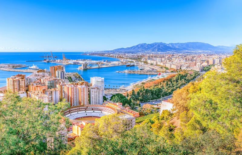 Malaga, on the Costa del Sol in Spain. Photograph: Getty Images