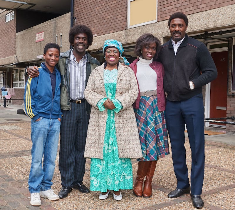 In the Long Run: A fictional re-creation of Elba’s young life in east London.  Photograph: Justin Dow/Sky