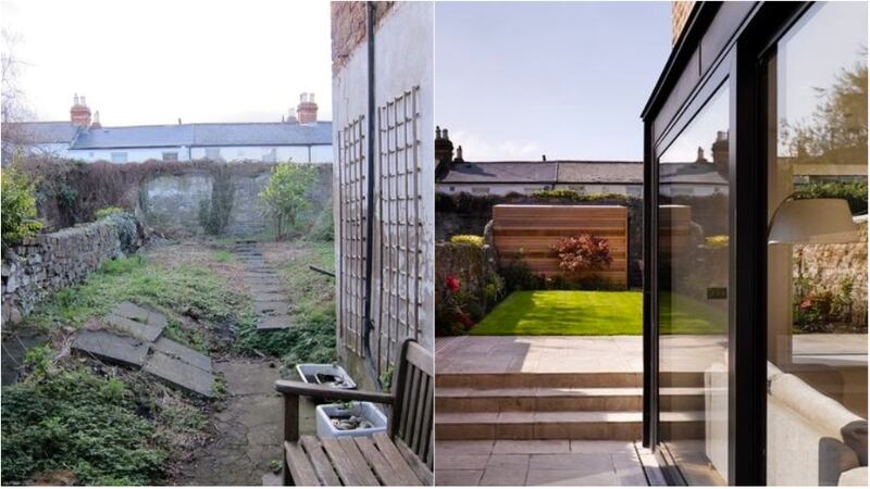 Before and after: an almost miraculous transformation.