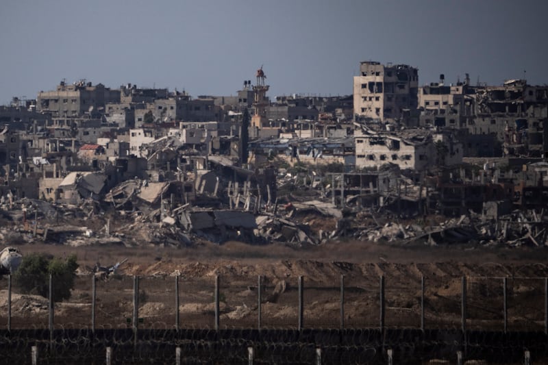 Ground troops have pushed into parts of Gaza City in recent days, triggering the flight of thousands of Palestinians trying to escape shelling and air strikes. Photograph: Leo Correa/AP