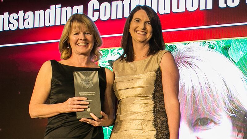 Liam Colvin, Manager, Codex presents the Technology Award to Niall O'Connor, SonorPlex.