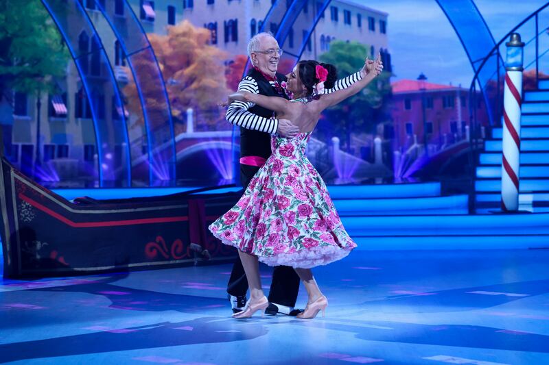 Actor Rory Cowan with Jillian Bromwich during Dancing with the Stars.  
Photograph: Kyran O’Brien/kobpix 