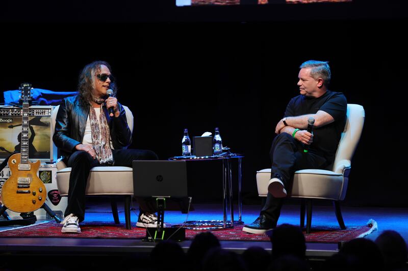 McGreevy and Hammett (left) during Saturday's event. Photograph: Bryan O’Brien