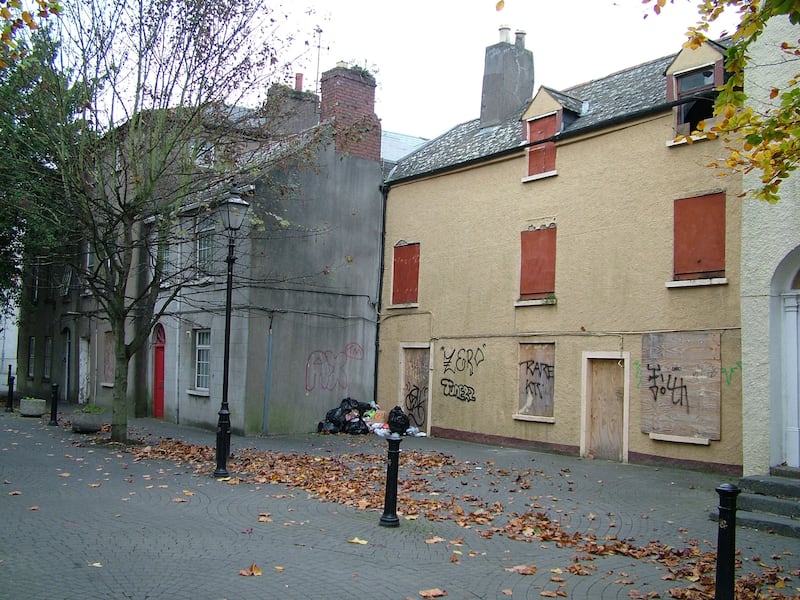 Before: the site of the Irish Wake Museum in Waterford