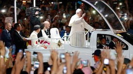 Pope Francis arrives in Philippines  to rapt faithful