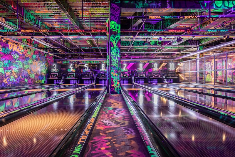 The interior of Lane7's Edinburgh outlet: In Dublin, there will be a new Chinese restaurant, Roncheng, beneath the bowling alley.