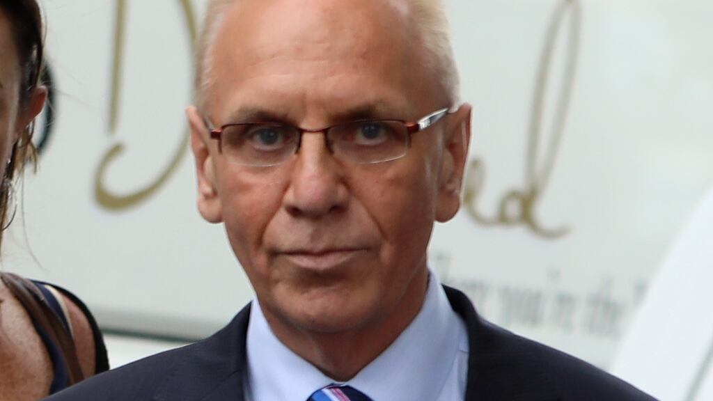 Console founder Paul Kelly  leaving the Four Courts on Friday. Photograph: Collins Courts