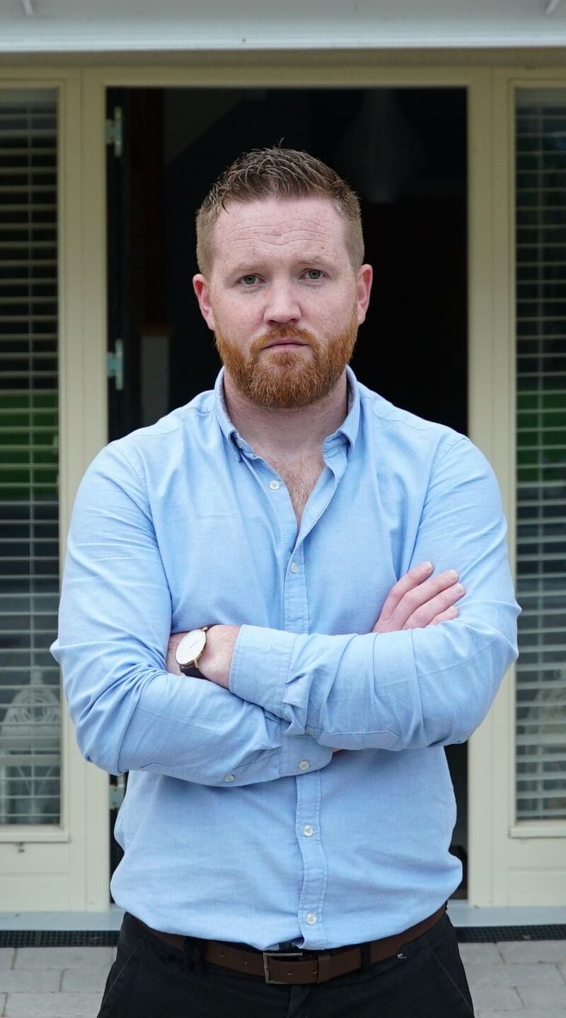 John Gormley outside his home in Oak Grove, Derrinturn, Co Kildare. Photograph: Enda O’Dowd