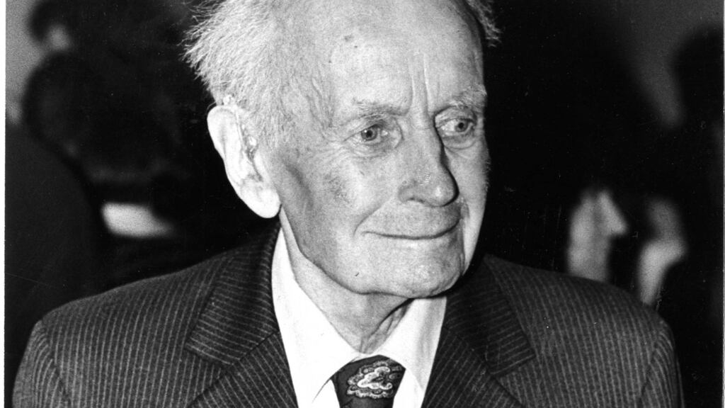 Hubert Butler in 1987: his analytical cut-and-thrust could skewer double-think or sloppy reasoning with one swift metaphor. Photograph: Matt Kavanagh