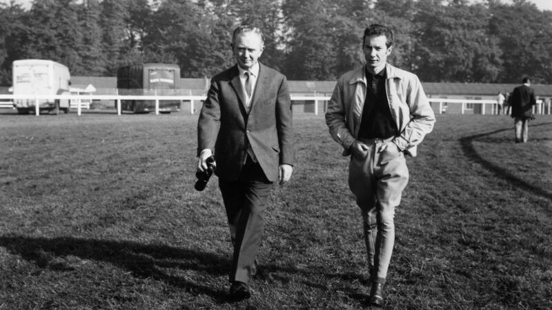 Vincent O’Brien and Lester Piggott pictured in May 1968. Photograph: Evening Standard/Getty