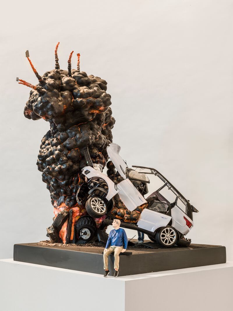 David Mach's maquette for a sculpture. Photograph: Karen Murat