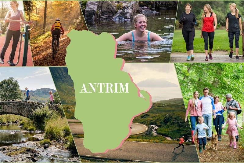 Co Antrim: one walk, one hike, one run, one swim, one cycle, one park and one outdoor gym
