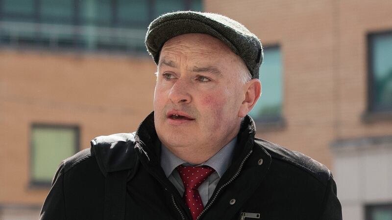 Patrick Quirke (50) arriving at court during his murder trial. File photograph: Collins.