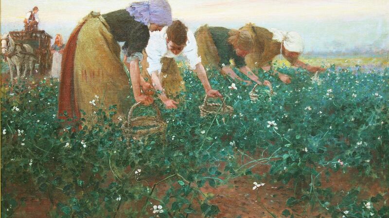 Arthur David McCormick, ‘Gathering Beans’,  oil-on-canvas, 1899, €4,000-€6,000