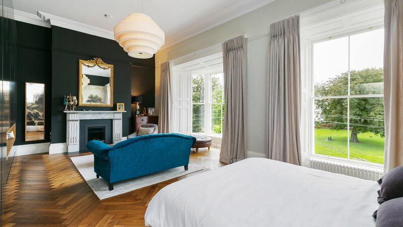 Main bedroom of 8 Crosthwaite Park East: fine period house on a grand old square