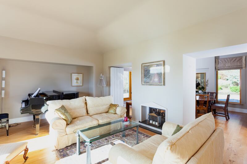 The living room. Photograph: Niamh Whitty