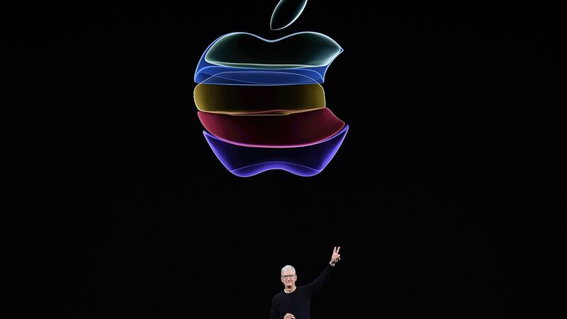 Tim Cook, chief executive officer of Apple at the unveiling of  the iPhone 11.