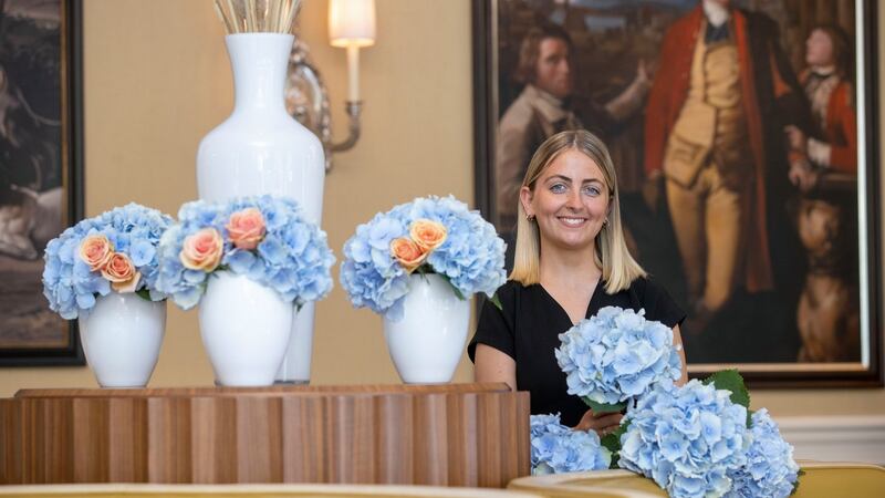 Rebecca Davidson, the Shelbourne Hotel’s senior florist. Photograph: Tom Honan