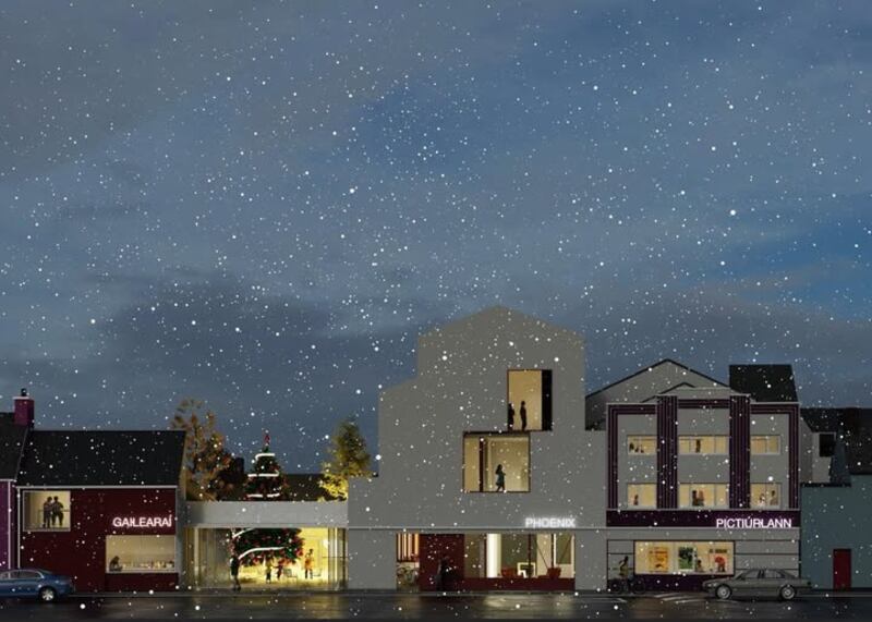 An impression by Clancy Moore Architects of the proposed redevelopment of the Phoenix Cinema in Dingle. Image: The Phoenix Dingle/ Facebook