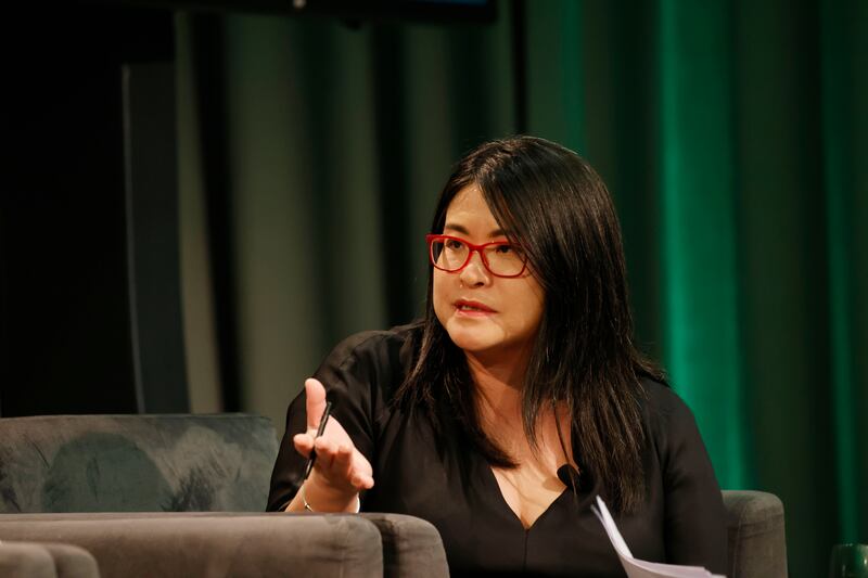 Hazel Chu, the former lord mayor of Dublin, fell after getting stuck in Luas tracks in 2020. Photograph: Alan Betson / The Irish Times

