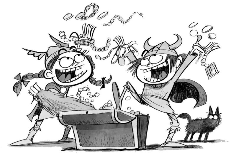 Two Terrible Vikings. Illustration: Steve May
