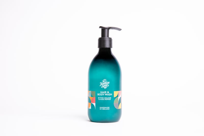 The Handmade Soap Co Bitter Orange & Pink Pepper Hair and Body Wash (€14 at thehandmadesoapcompany.ie).