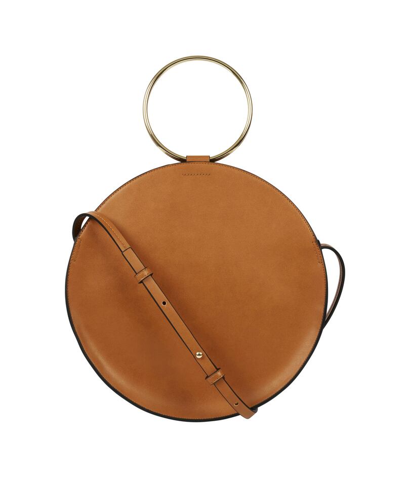 Brown leather circle bag  Marks & Spencer. €54