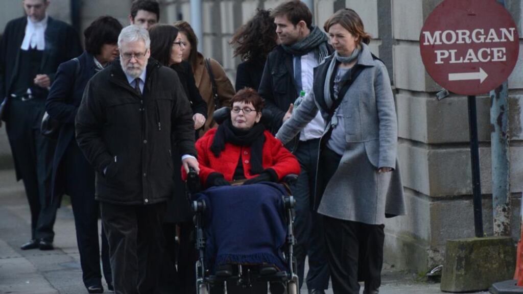 Independent TD Stephen Donnelly said MS sufferer Marie   Fleming would ask the Oireachtas to protect her family and to change the law so she could die on her own terms without the threat of her partner  spending 14 years in jail.