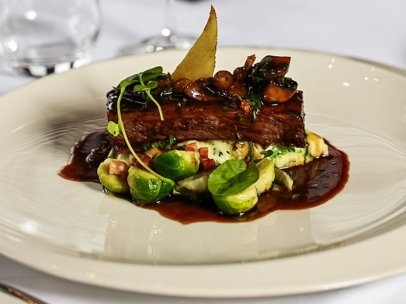 Slow-cooked beef short rib from executive head chef Paul Devoy, Clontarf Castle