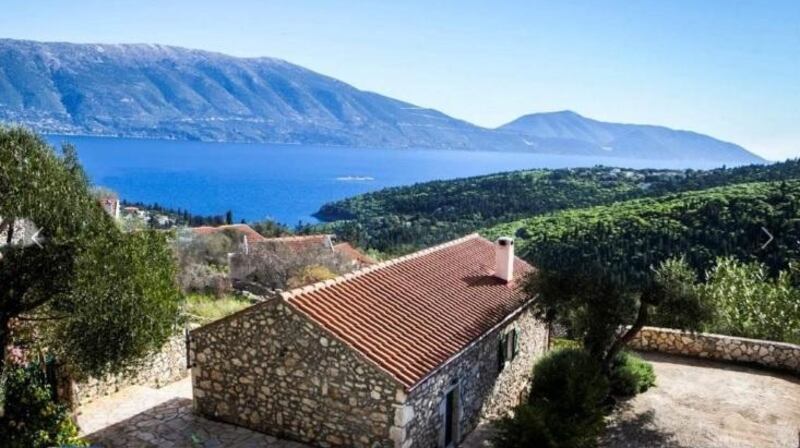 Stone house near Foki beach in Kefalonia, Greece