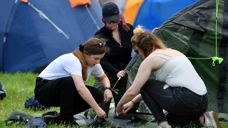 More than 99 per cent of tents at the Glastonbury Festival were taken home, co-organiser Emily Eavis said. Photograph: Neil Hall/EPA