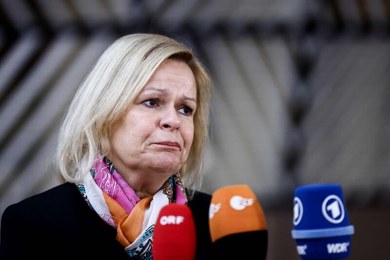Germany's interior minister Nancy Faeser. Photograph: Kenzo Tribouillard/AFP via Getty 