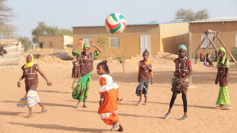 Among the many educational initiatives helped by the Great Green Wall in Senegal is the small school in Mbar Toubab. Photograph: Boubacar Badji