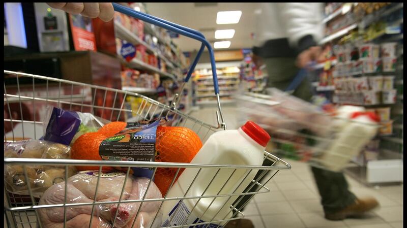 The ESRI has estimated that the imposition of WTO tariffs on imports into Ireland from the UK would add more than €1,000 to the average cost of an Irish shopping basket each year.  Photograph: Brenda Fitzsimons