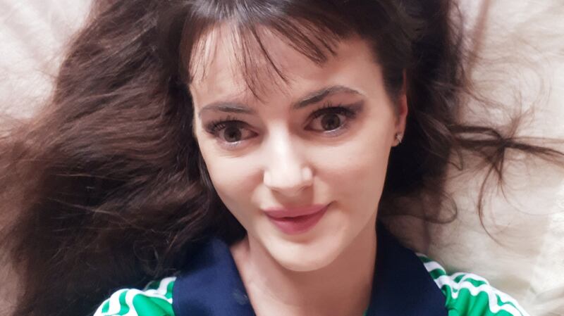 Limerick Leader journalist Áine Fitzgerald in matchday mode