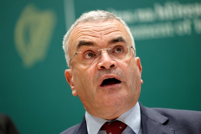 Minister for Social Protection Dara Calleary briefing media on the social welfare elements of Budget 2027 at Government Buildings on Tuesday.
Photograph: Dara Mac Dónaill / The Irish Times