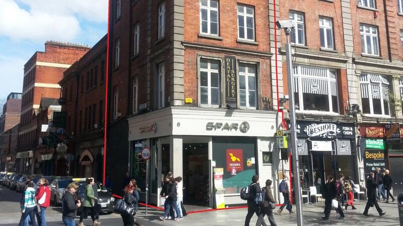 The  O’Connell Street premises, with a shop and offices, earns an annual rent of €82,500