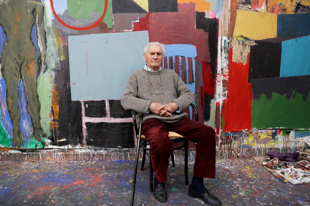 2025 in art: Michael Kane, who died this year, in his studio in Dublin. Photograph: Bryan O’Brien
