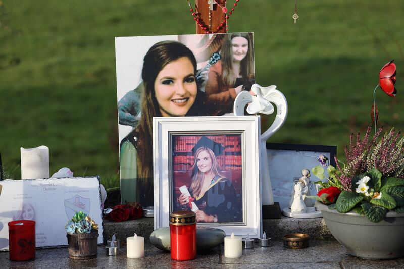 The memorial to Ashling Murphy on the banks of the Grand Canal in Tullamore. Photograph: Laura Hutton