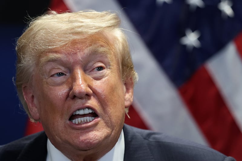 US president Donald Trump at the Nato summit in Ankara, Turkey, on Wednesday. Photograph: Win McNamee/Getty