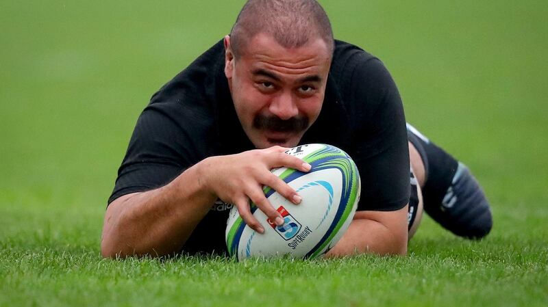 All Blacks loosehead Karl Tu’inukuafe. Photograph: Oisin Keniry/Inpho
