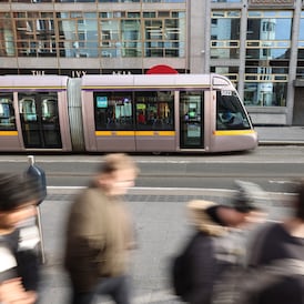 What caused the suspension of Dublin’s Luas Green Line?