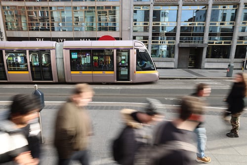 What caused the suspension of Dublin’s Luas Green Line?