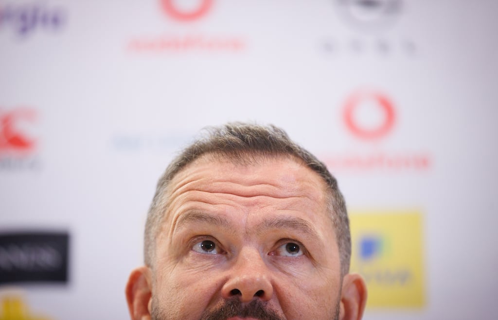 Andy Farrell: 'We have full respect in regard to what Wales are going to bring because they’re always unbelievably hard to beat.' Photograph: Tom Maher/Inpho