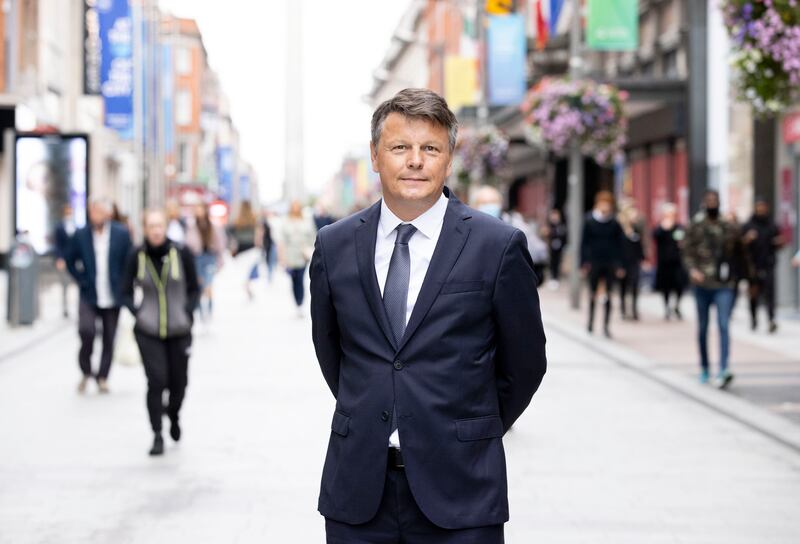 Duncan Graham of Retail Excellence Ireland says his members are struggling with staffing costs and the increase in the minimum wage.
Photograph: Tom Honan