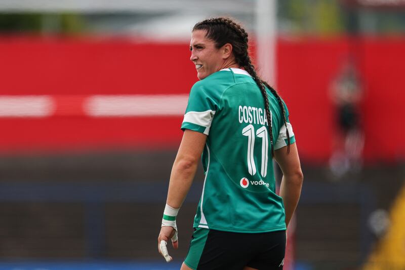 Ireland's Amee-Leigh Costigan in Cork for a warm-up match against Scotland. Photograph: INPHO/ Ben Brady