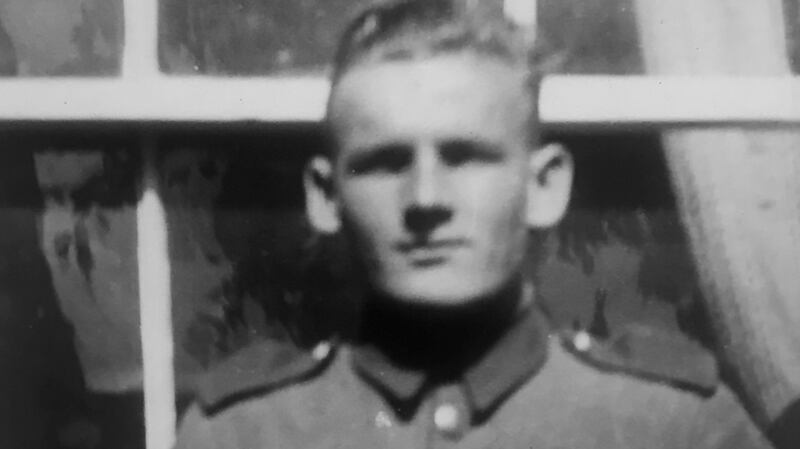 Corporal Charles Craney, commander of LOP7, who oversaw building of the  ‘Éire’ sign in 1944
