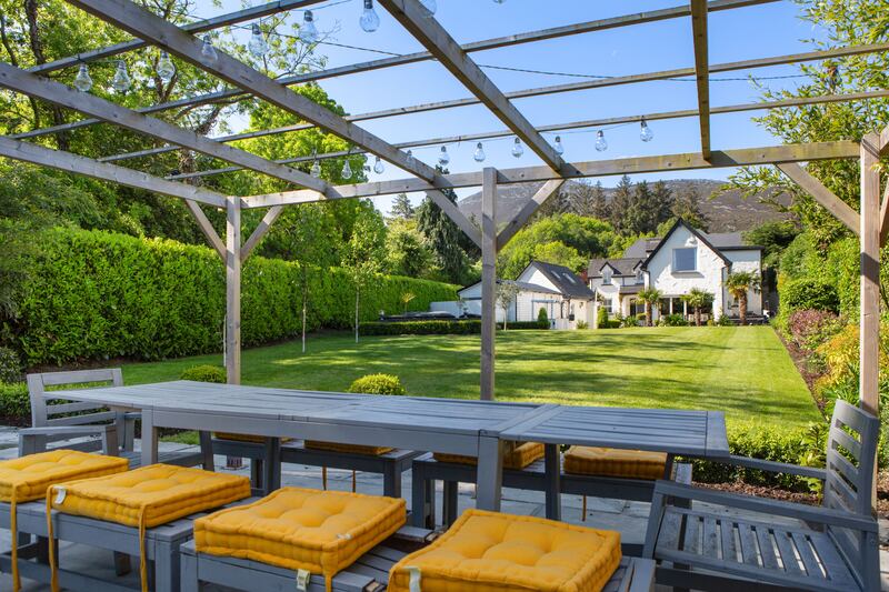 Garden seating area